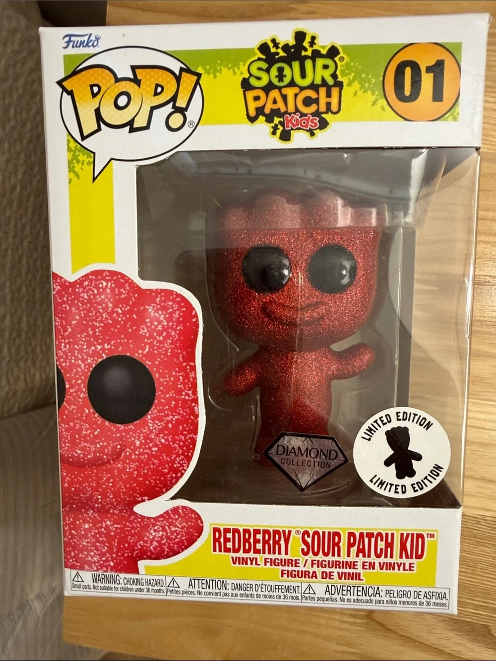 🆕Funko Pop! Sour Patch Kids Redberry Sparkle Vinyl Figure - Red